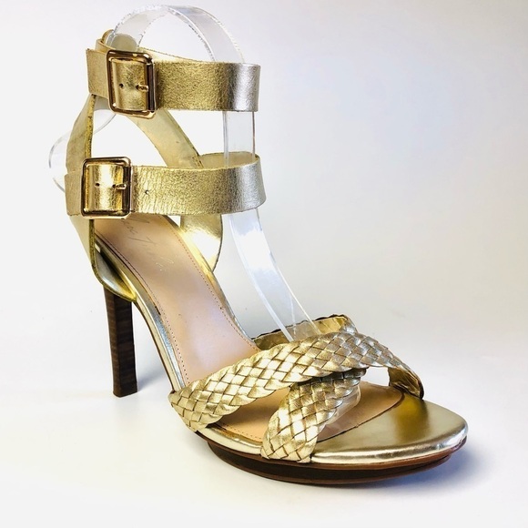 Marc Fisher Cari Metallic Stiletto Heel Sandals - Picture 1 of 15